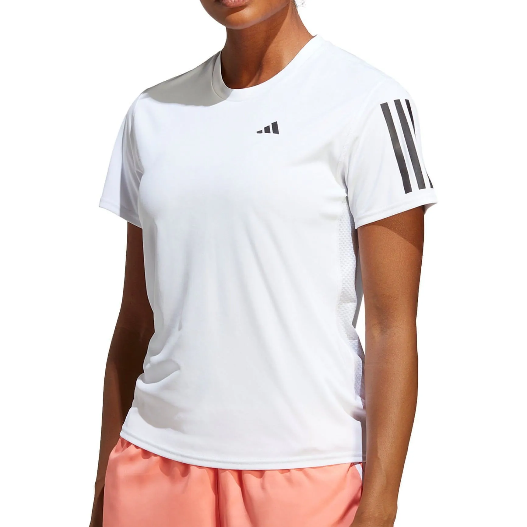 adidas Own The Run Short Sleeve Womens Running Top - White