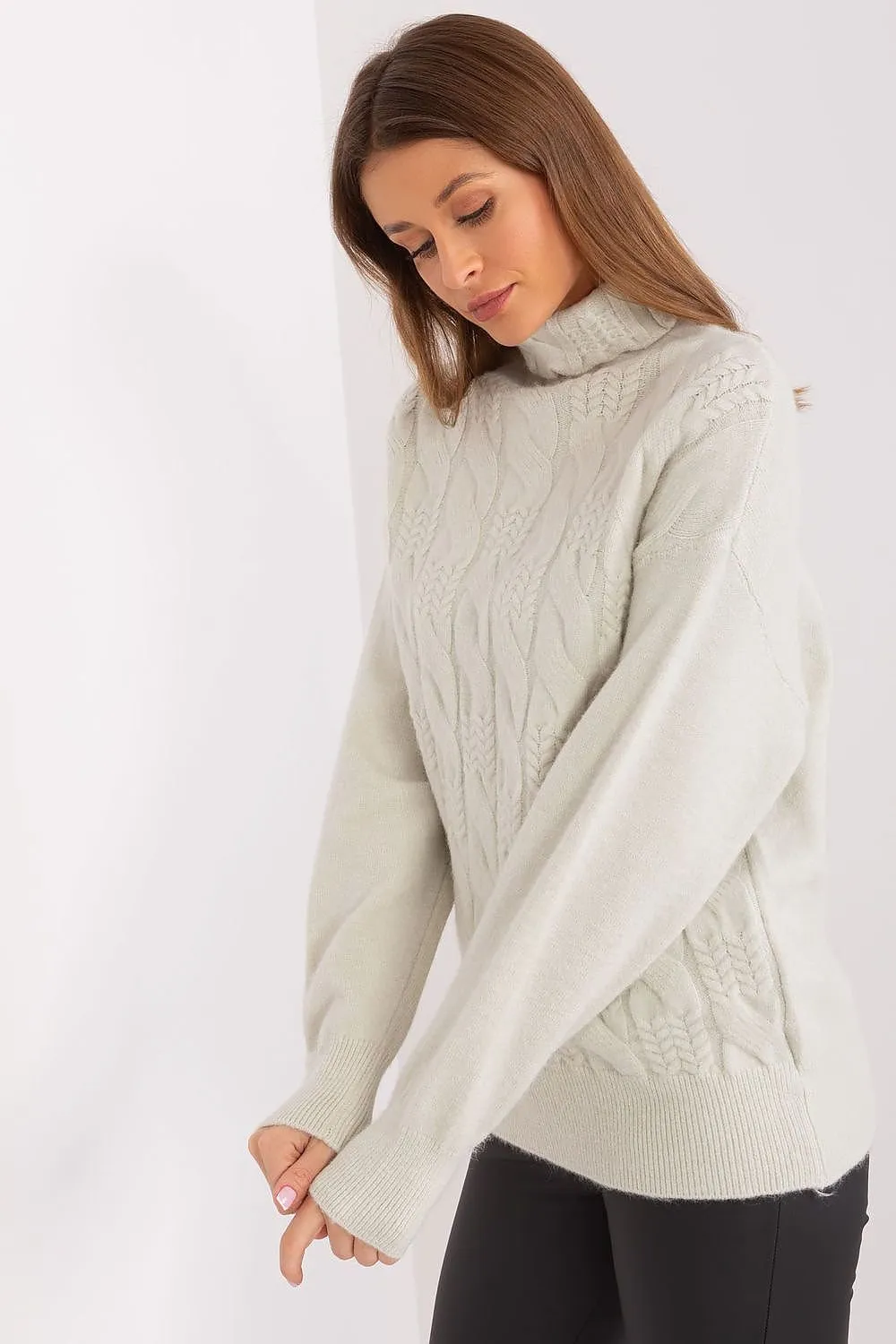 A.T. Casual European Women's Turtleneck Sweater-model 189898