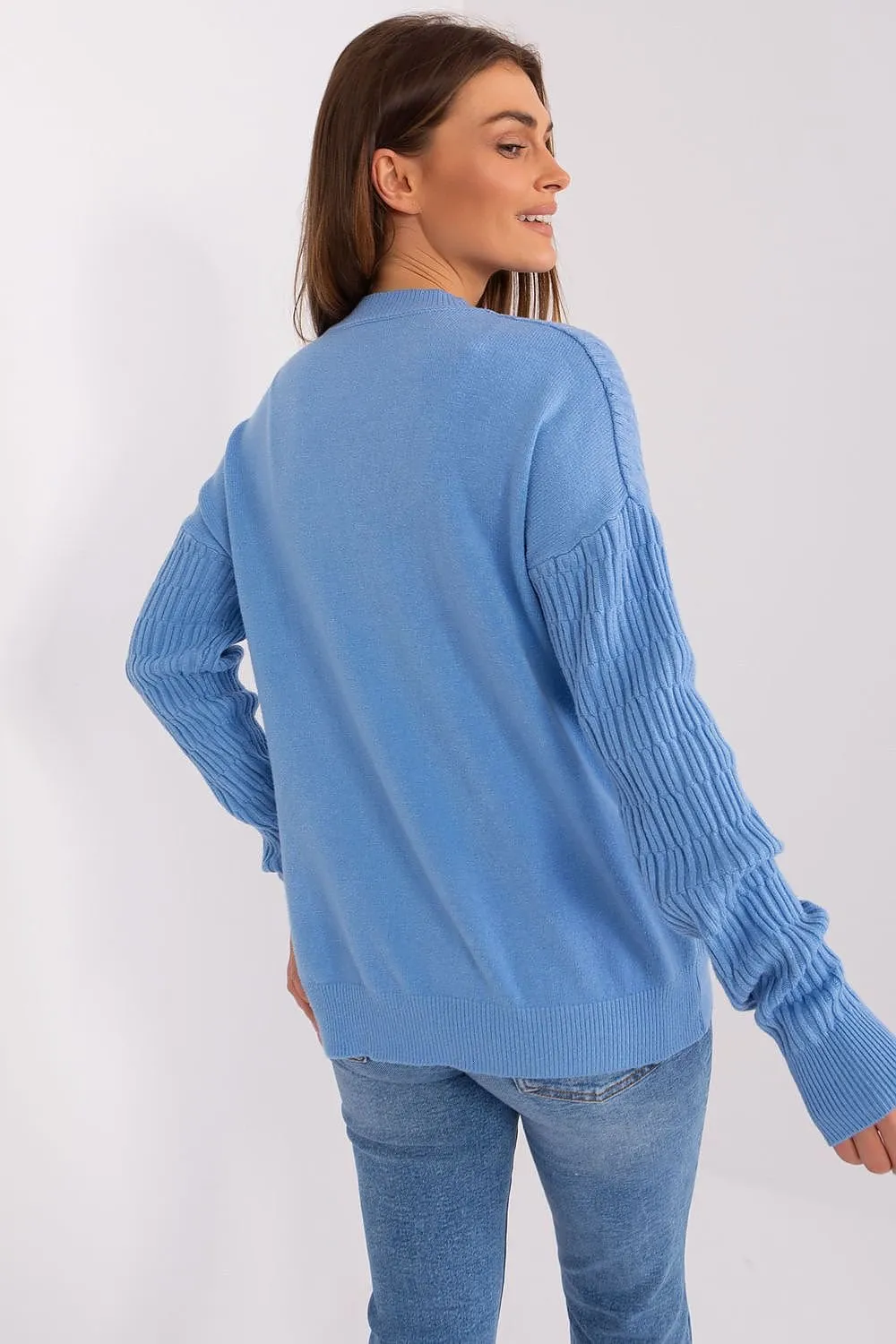 A.T. Round Neck European Textured Sweater