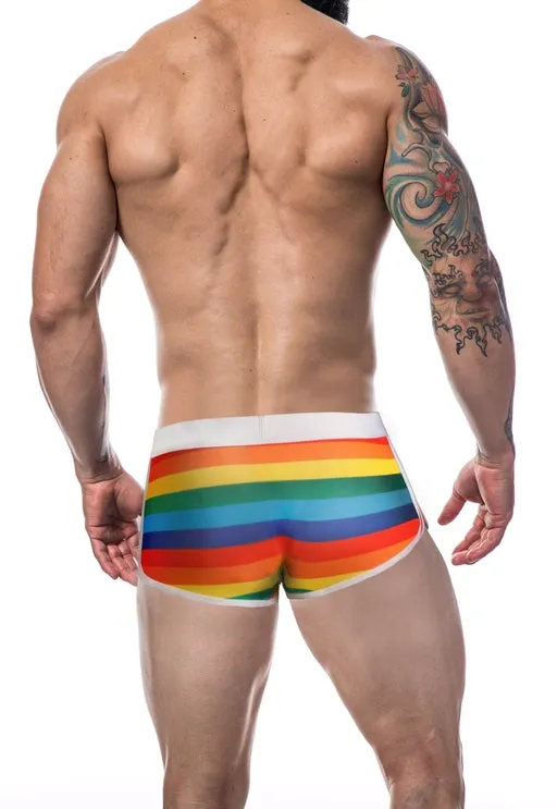 ATHLETIC TRUNK RAINBOW - RENAISSANCE - by CUT4MEN