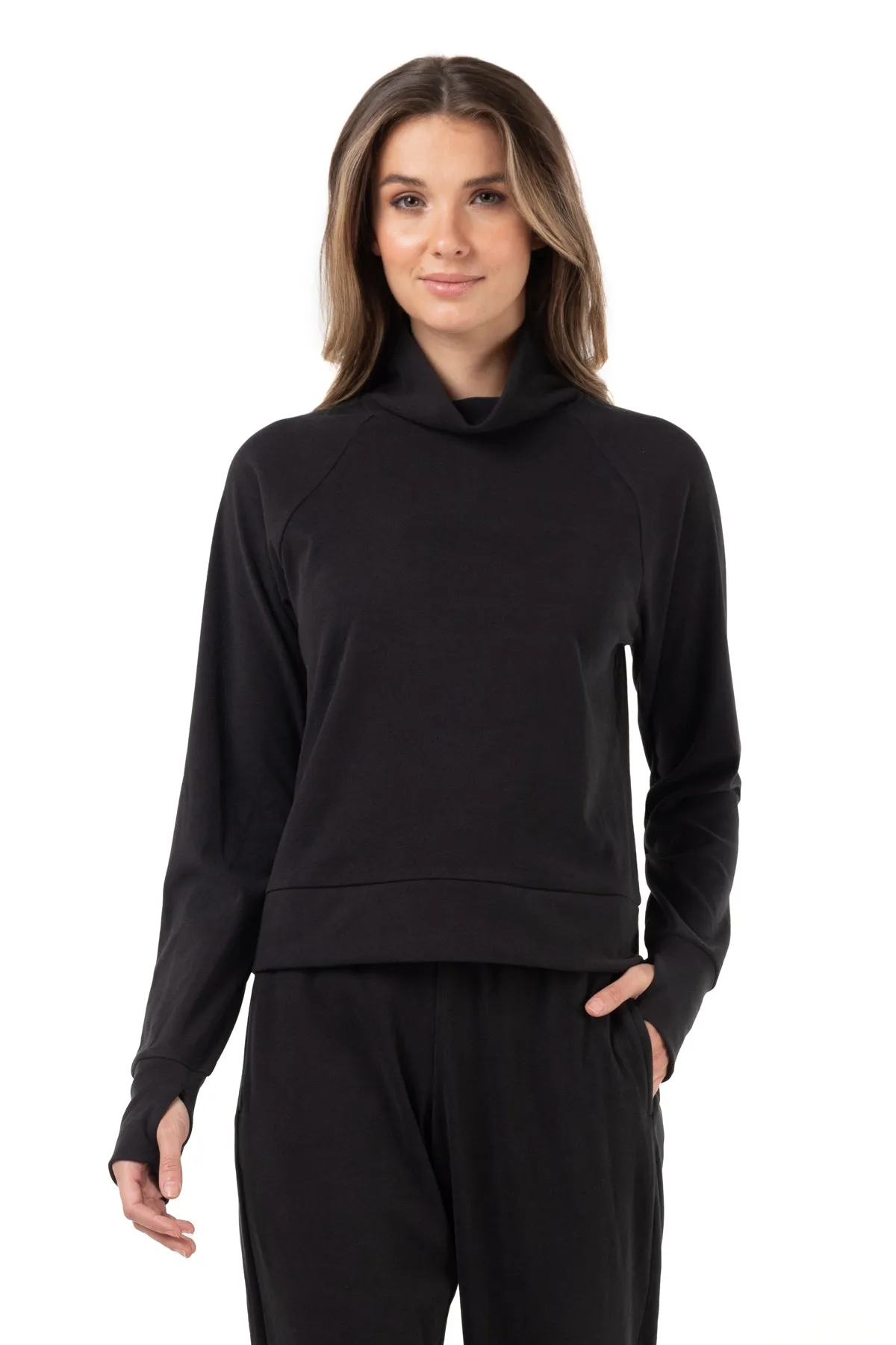 Aura Mock-Neck Long Sleeve