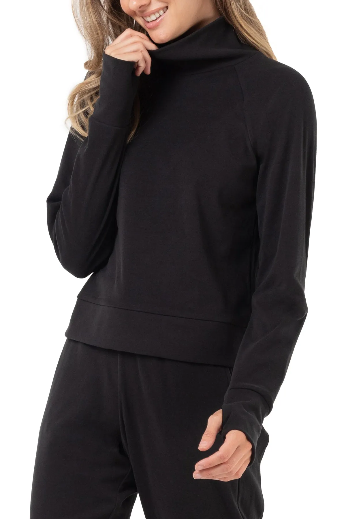 Aura Mock-Neck Long Sleeve