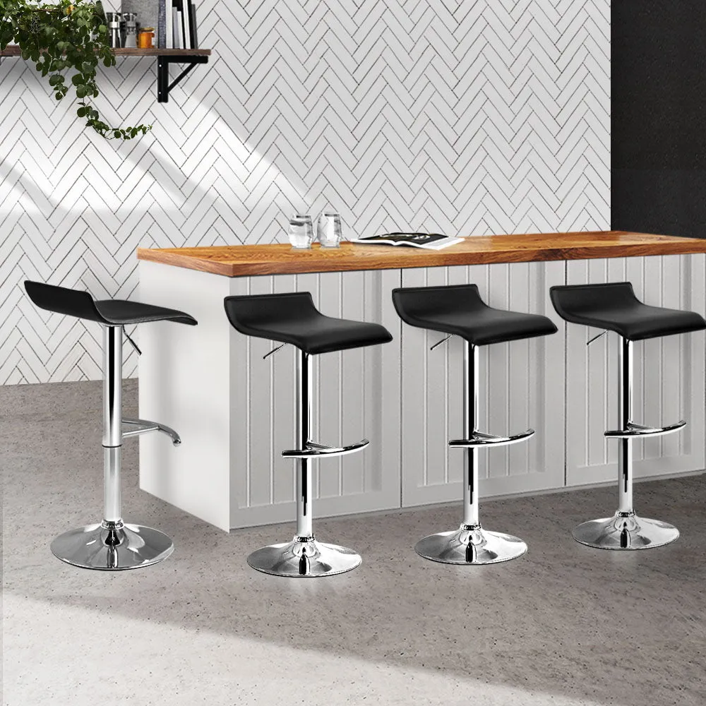 Bar Stools Set of 4 - Black