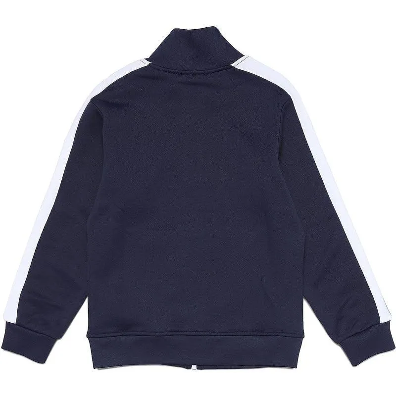 Boys Blue Stripe Zip Up Track Jacket