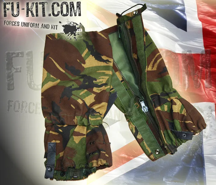 British Army Gaiters - Gore-Tex - DPM Camo - one pair of gaiters