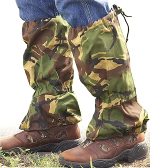 British Army Gaiters - Gore-Tex - DPM Camo - one pair of gaiters