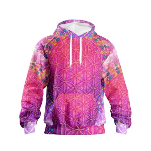 Cameron Gray | Flower Of Life | Men's Pullover Hoodies