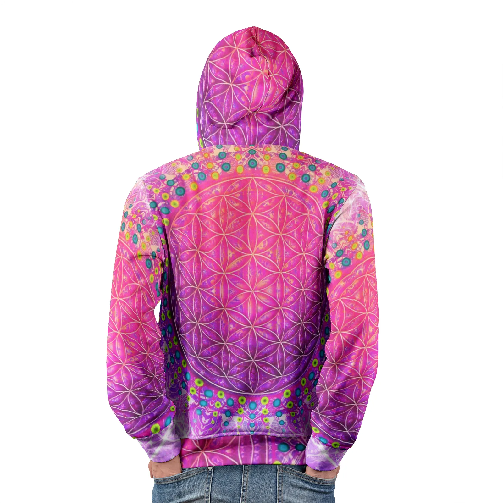 Cameron Gray | Flower Of Life | Men's Pullover Hoodies