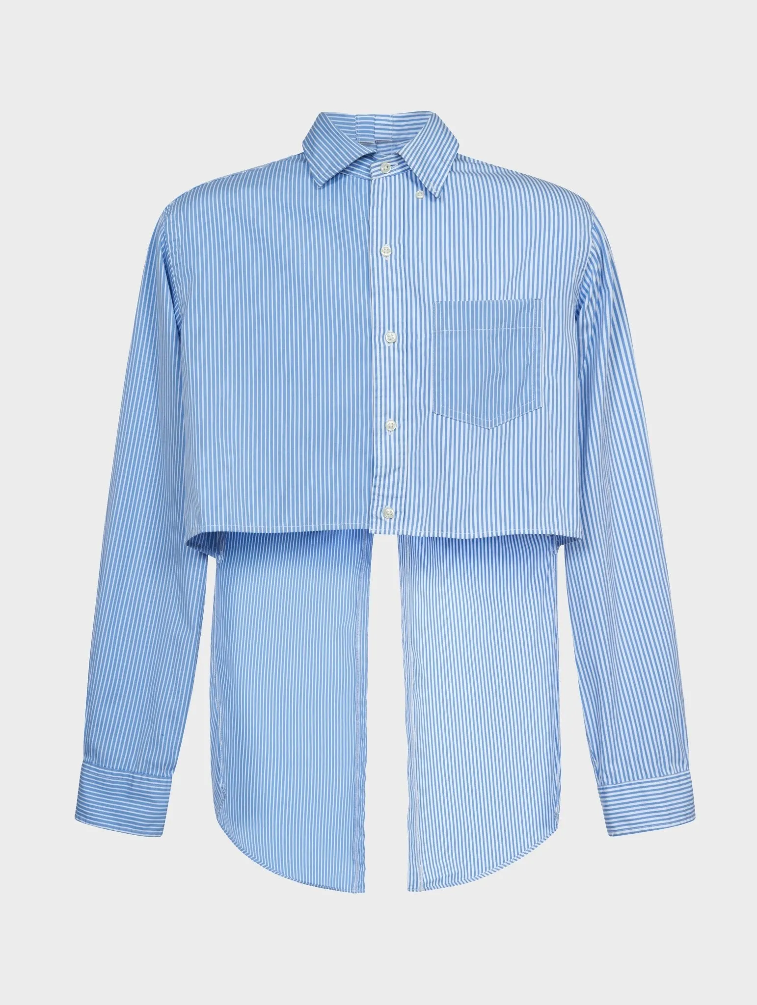 Cindy Shirt Stripe Cotton Poplin Blue