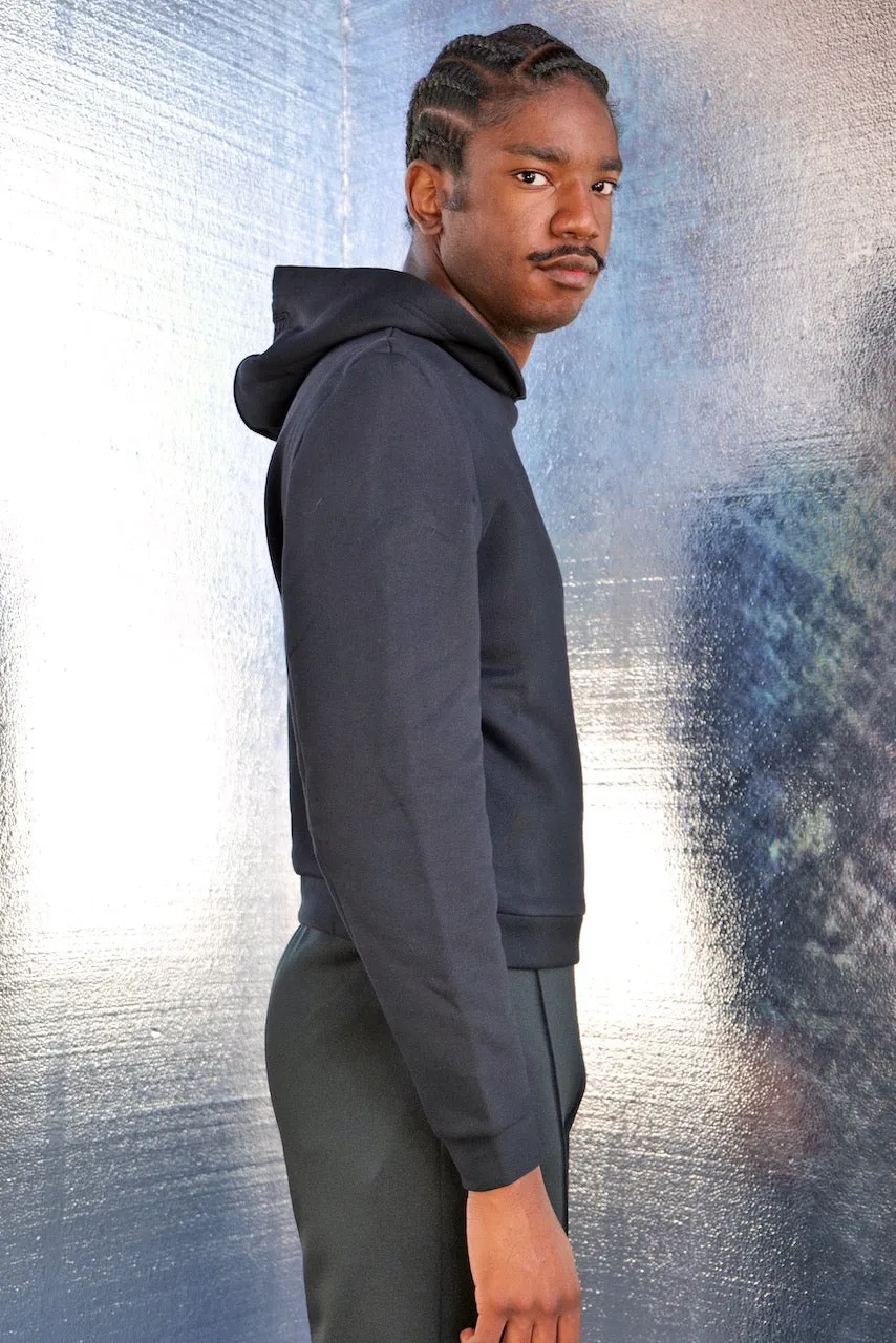 CONSTRUCTED SHOULDER HOODIE BY RANDOM IDENTITIES