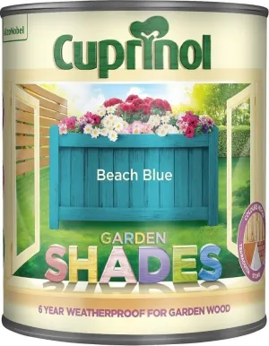 Cuprinol Garden Shades Exterior Woodcare - Beach Blue 1L