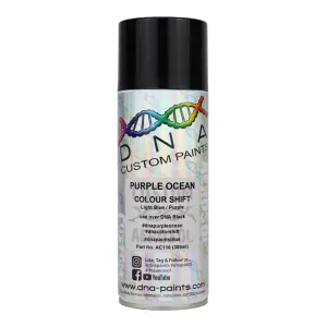 DNA PAINTS Colour Shift Pearl (Light Blue to Purple) Spray Paint 350ml Aerosol Purple Ocean