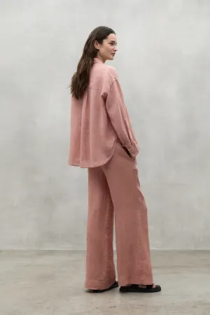 Dusty Rose Mosa Linen Pants Ecoalf