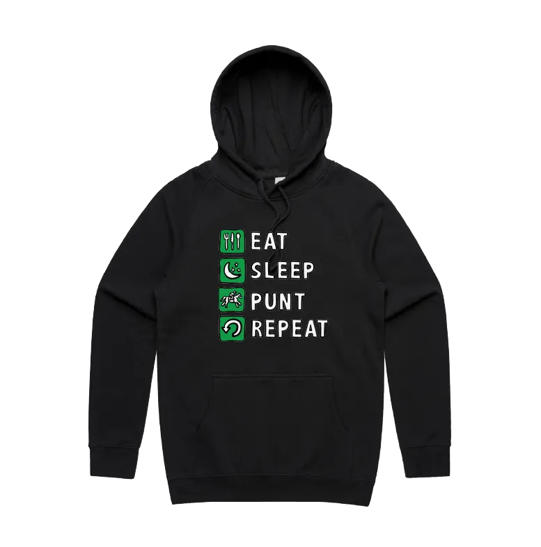 Eat Sleep Punt Repeat 🏇 - Unisex Hoodie