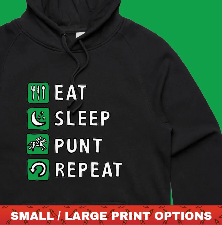 Eat Sleep Punt Repeat 🏇 - Unisex Hoodie