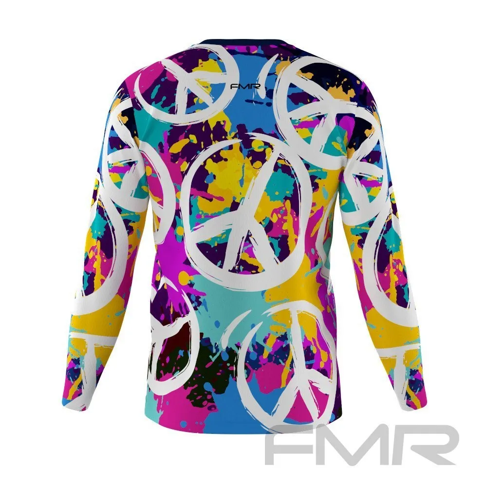 FMR Men's Printed Long Sleeve Running Shirt