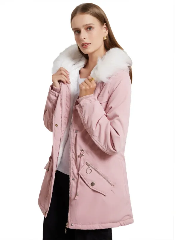 Fur Collar Loose Winter Cotton Coat