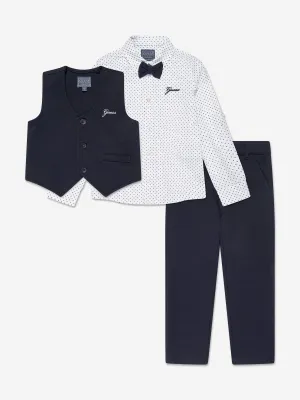 Guess Boys 3 Piece Suit Set in Navy