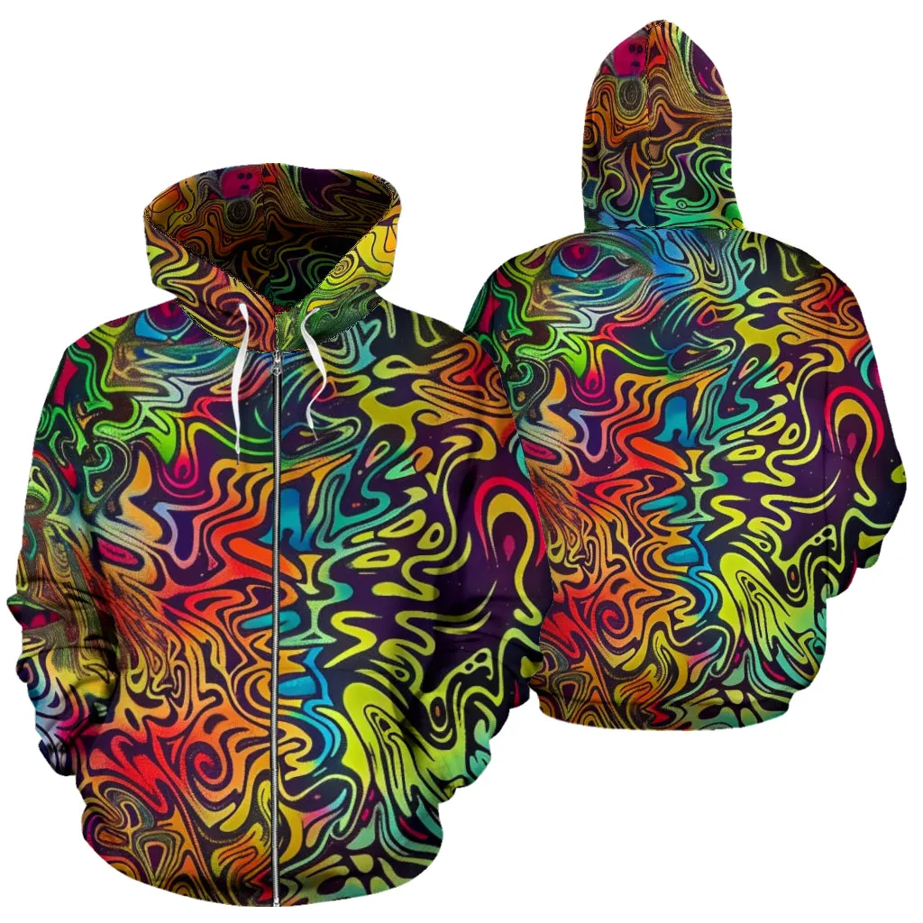 IM FEELIN IT ZIPPER HOODIE | ACIDMATH AI