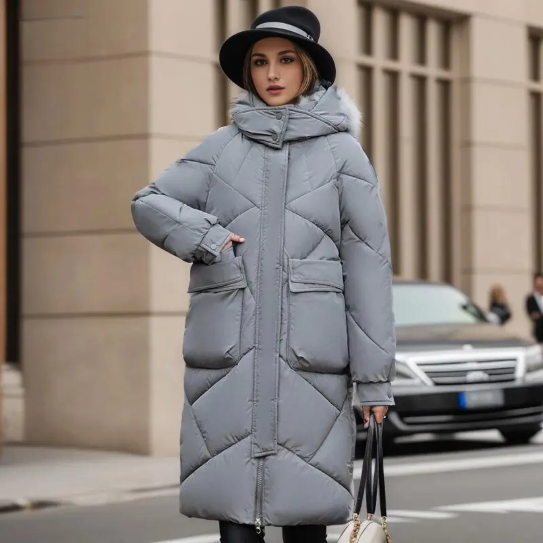 Kati - solid winter coat for women