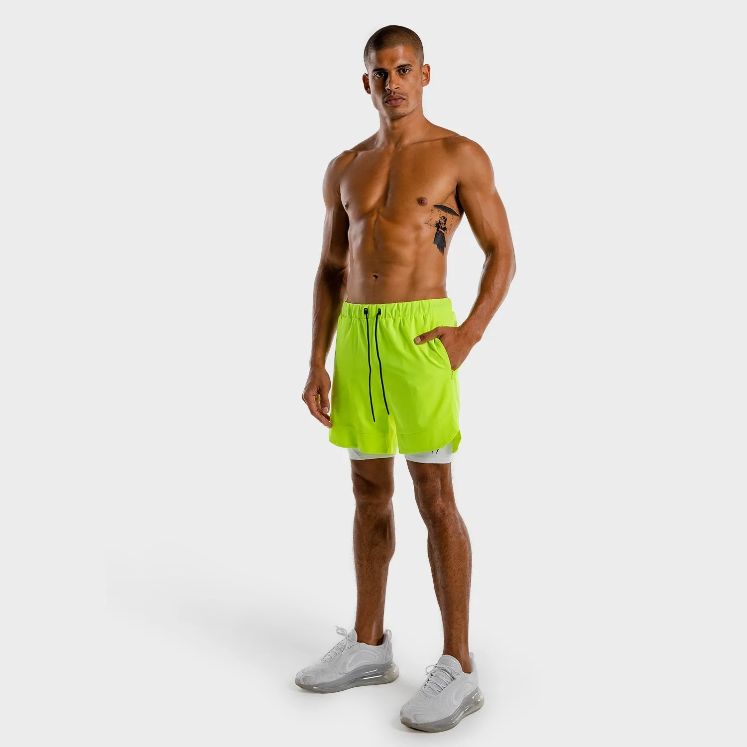 Limitless 2-in-1 Shorts - Neon And White