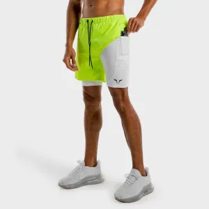 Limitless 2-in-1 Shorts - Neon And White