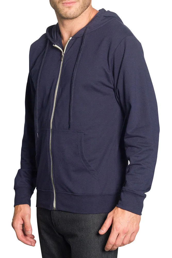 Men's French Terry Zip Down Hoodie