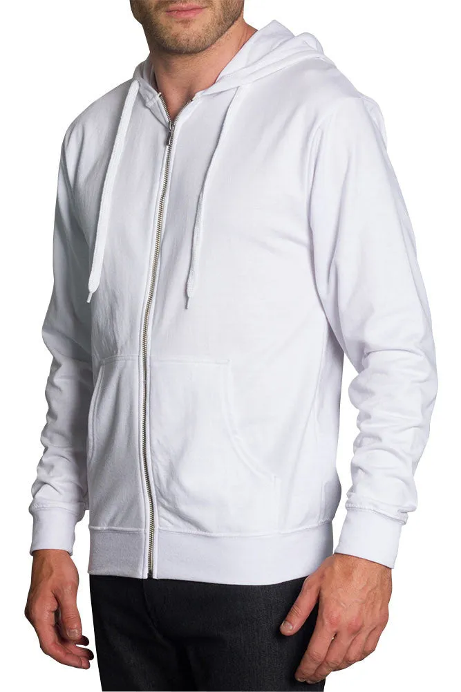 Men's French Terry Zip Down Hoodie