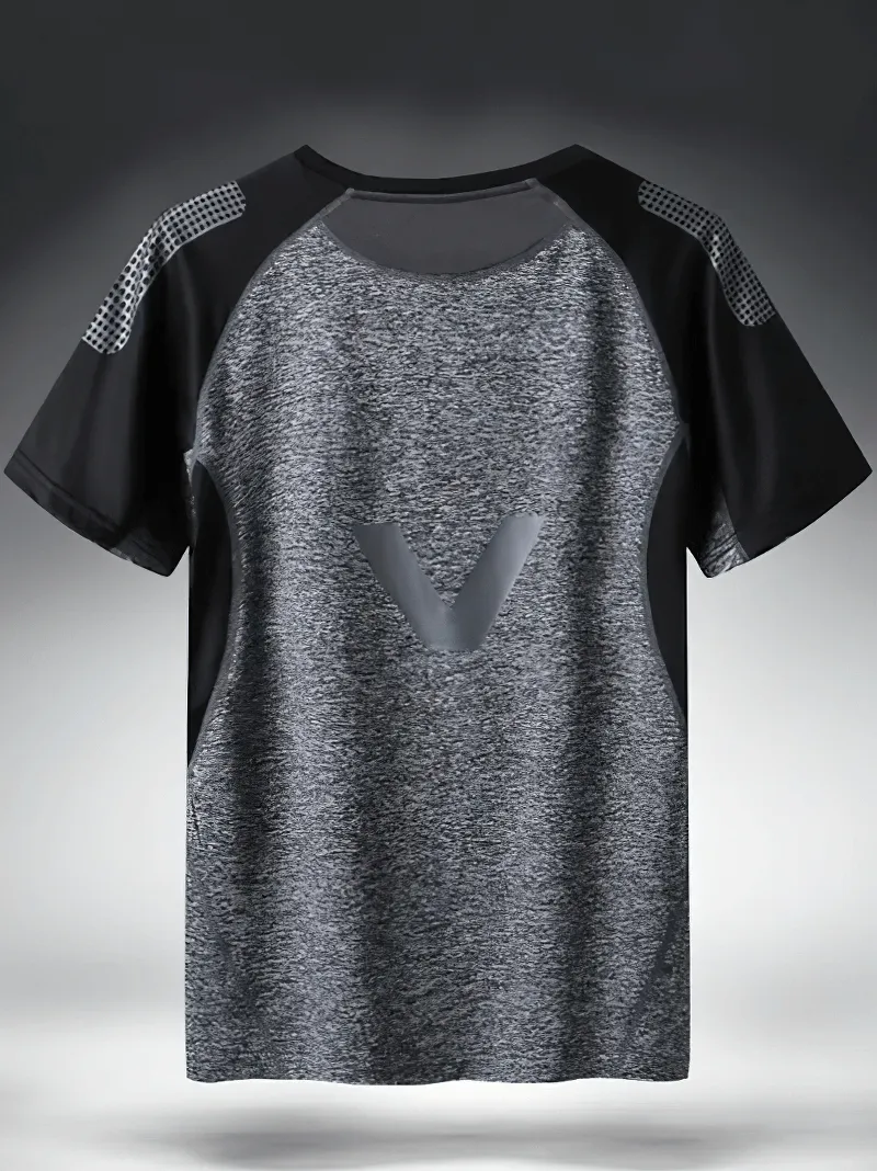 Men's Quick Dry Athletic T-Shirt with Breathable Mesh - SF1964