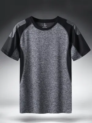 Men's Quick Dry Athletic T-Shirt with Breathable Mesh - SF1964