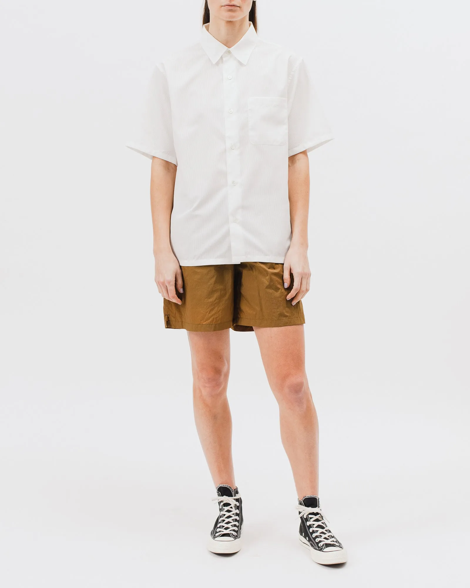 Mesh SS Shirt - Natural White W