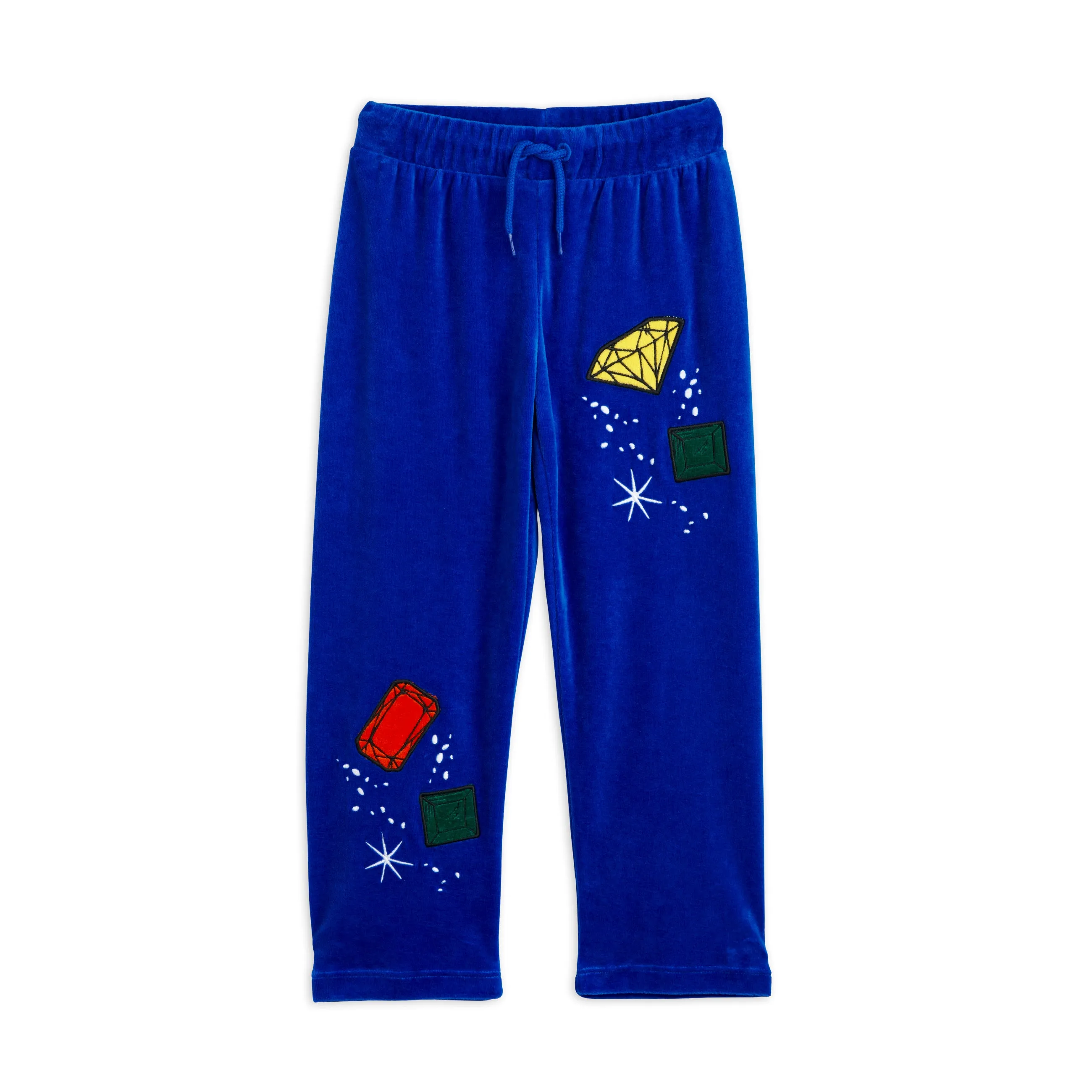 MINI RODINI - Jewels Velour Trousers