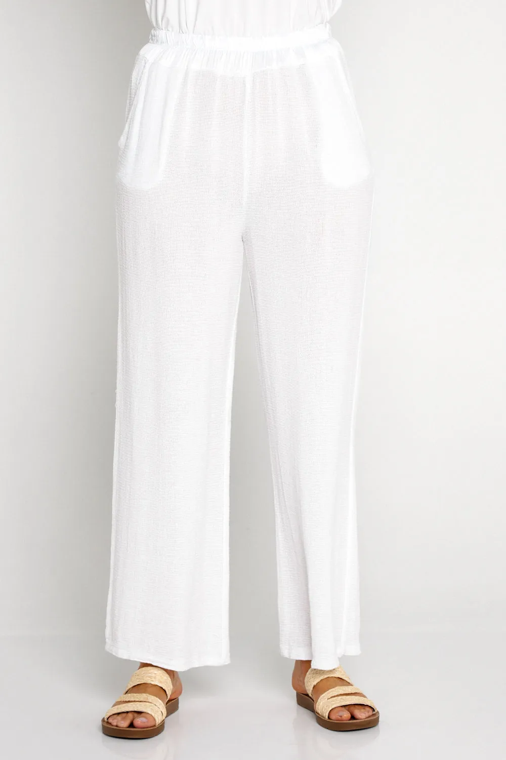 Nali Cotton Pants - White