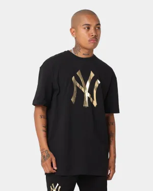 New Era New York Yankees "Metallic" Oversize T-Shirt Black/Gold