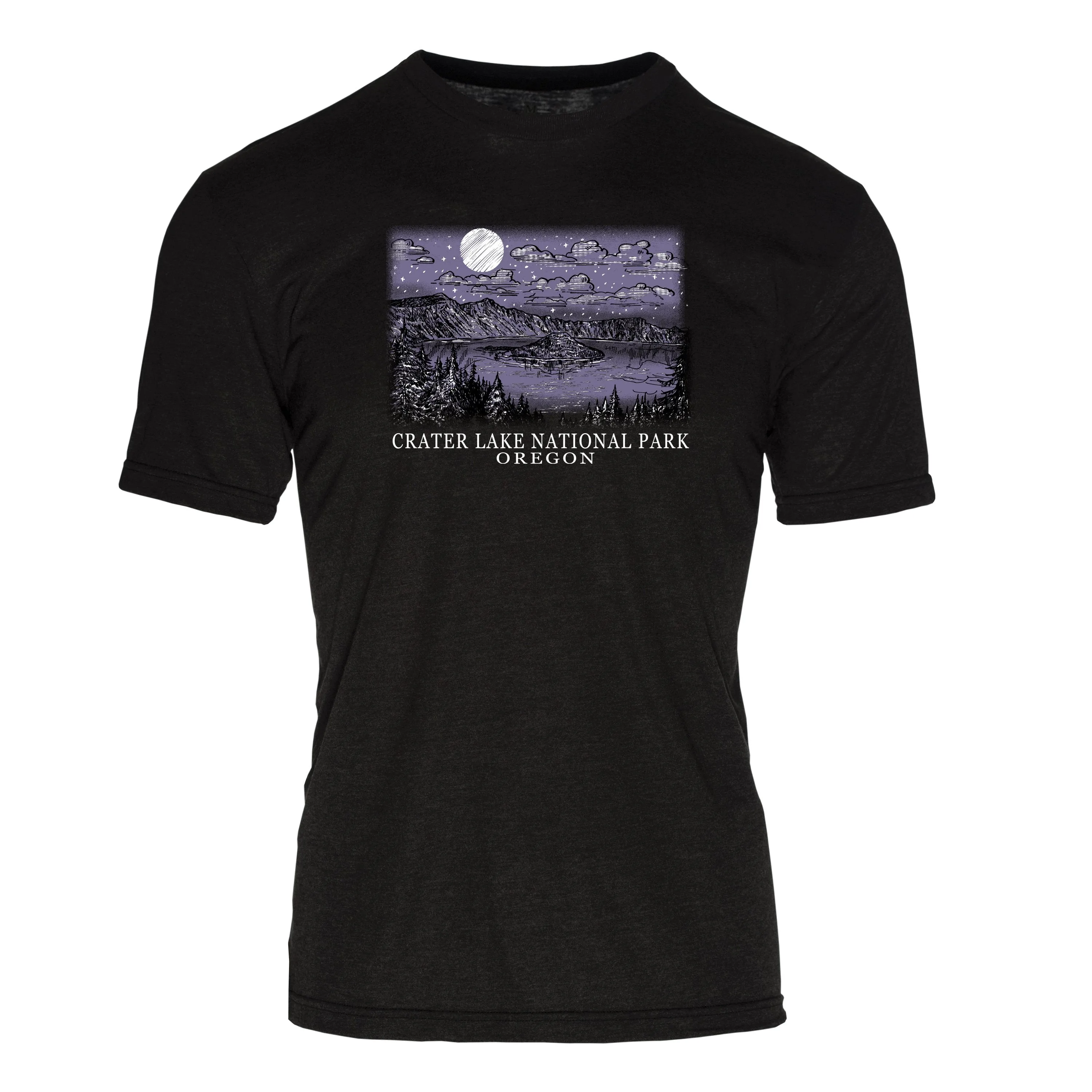 Night Sky Crater Lake National Park REPREVE® Crew T-Shirt