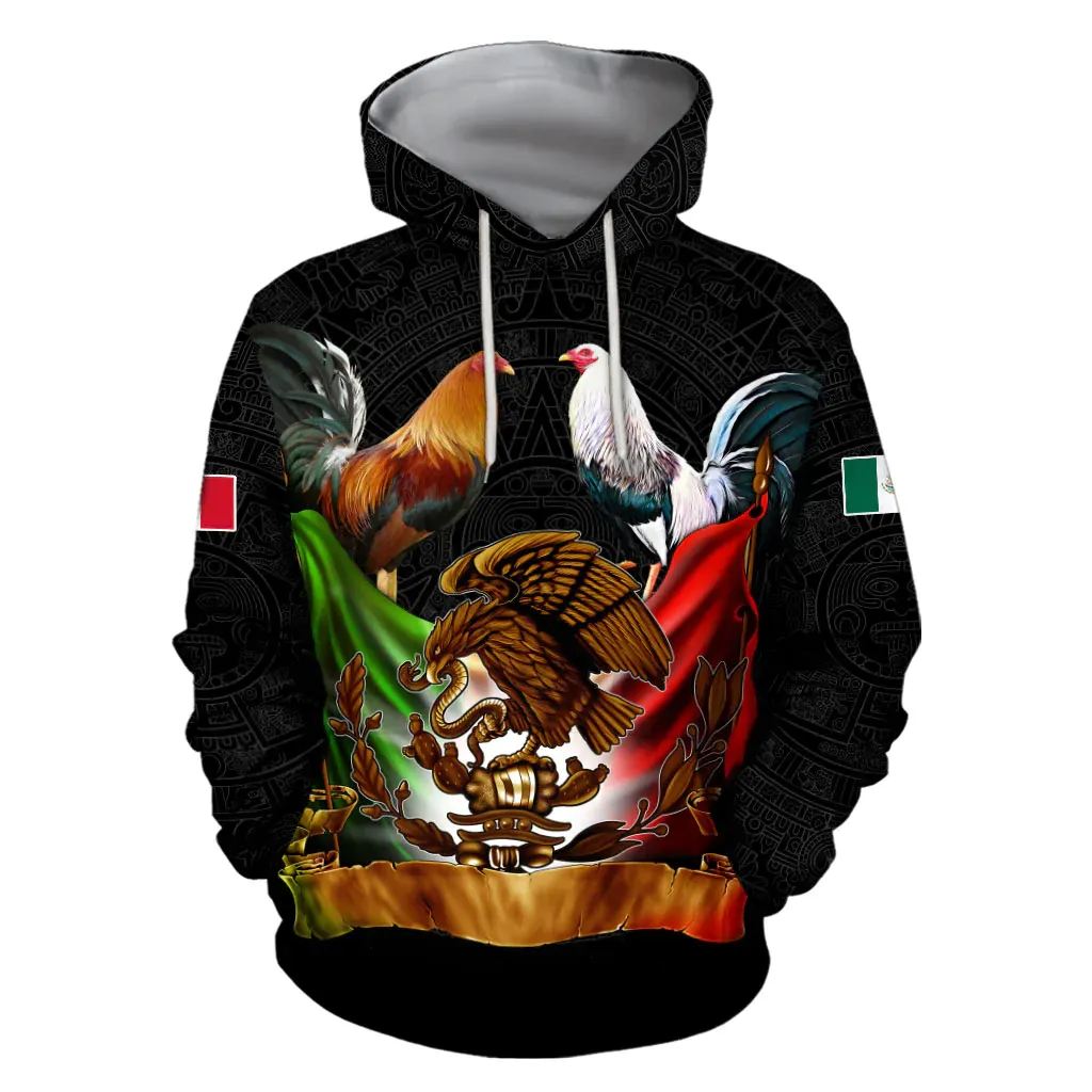 Personalized Rooster Mexico Hoodie, Chicken Mexican Hoodies, Mexico Hoodies, Rooster Lover Gift