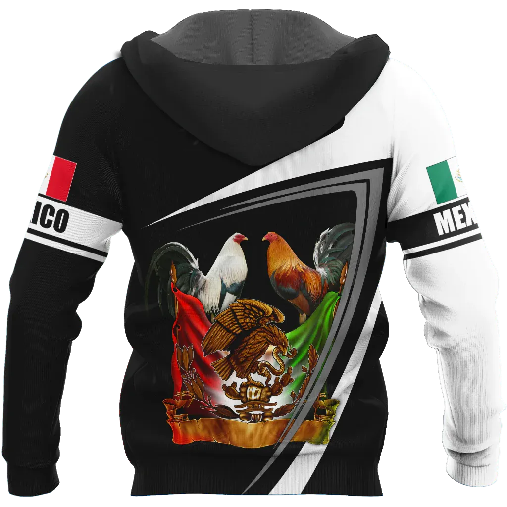 Personalized Rooster Mexico Hoodie, Chicken Mexican Hoodies, Mexico Hoodies, Rooster Lover Gift