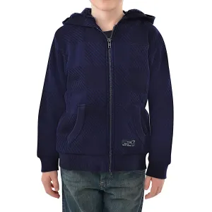 Pure Western Boy's Tonkin Zip Though Hoodie-Navy