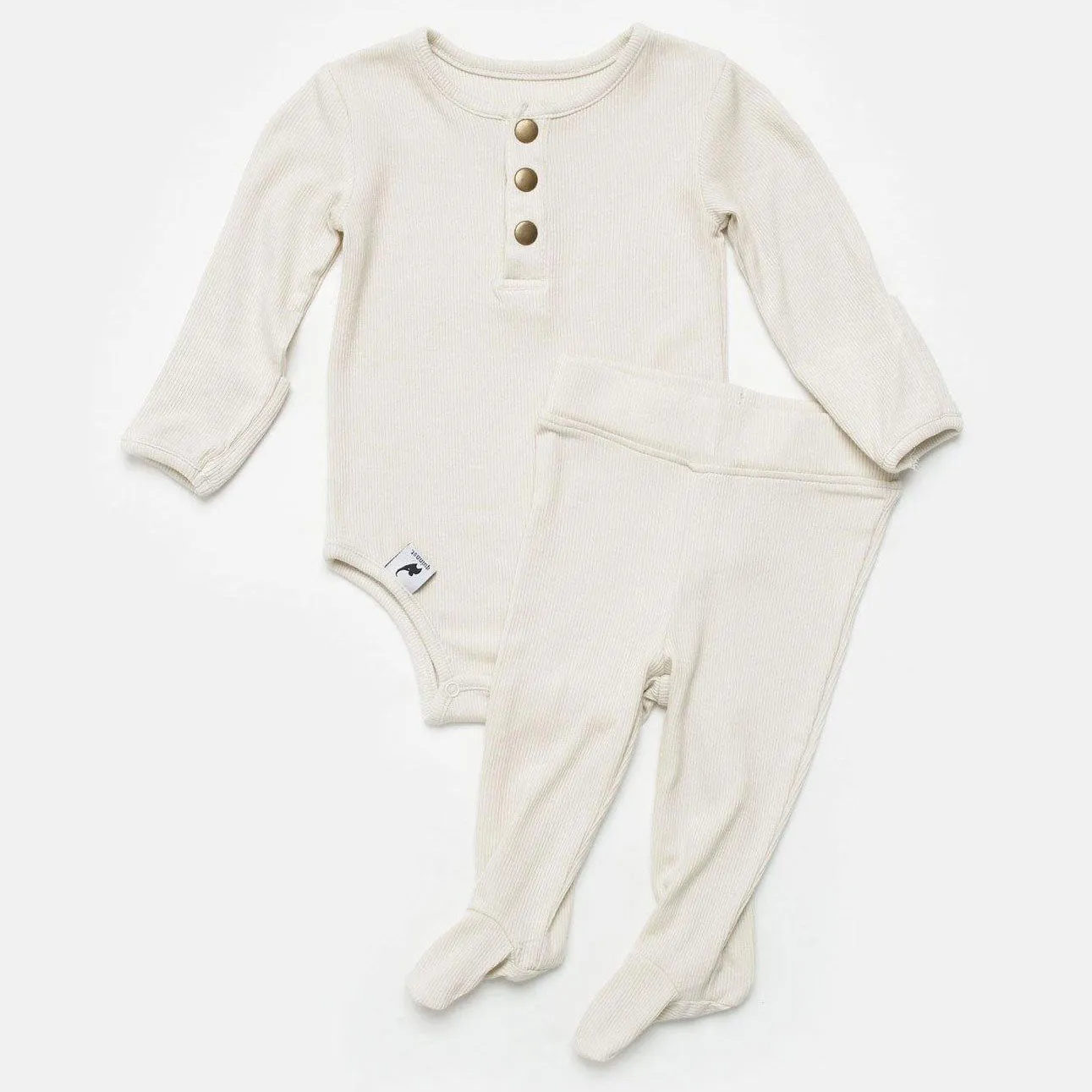 Ribbed Two-Piece Set - Oatmeal