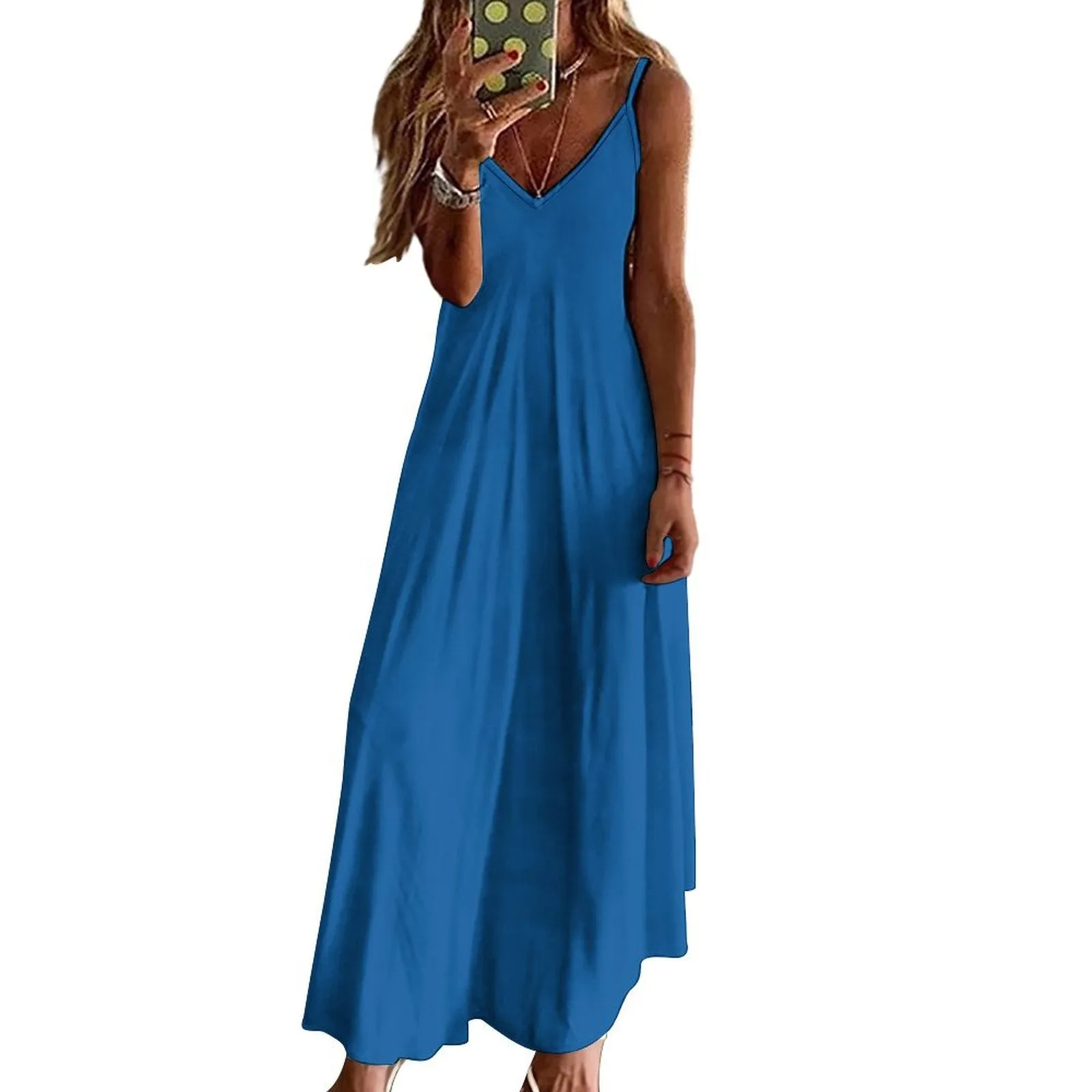 Spaghetti Strap Ankle-Length Dress Long dress Venice Blue