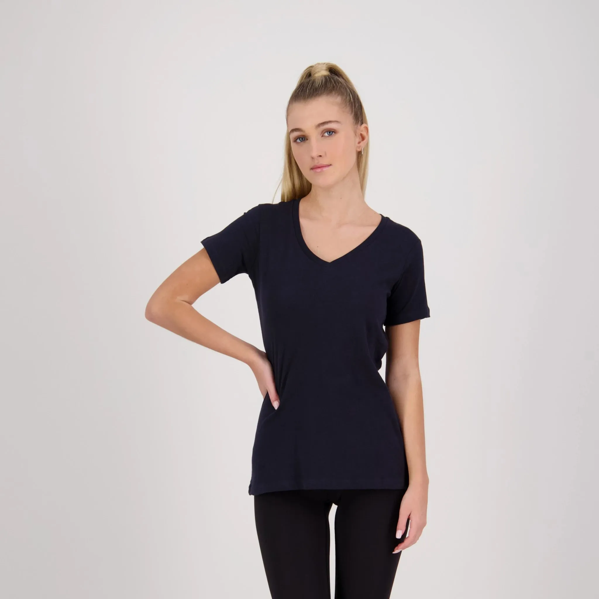 T202 Women's V-neck Silhouette T-Shirts