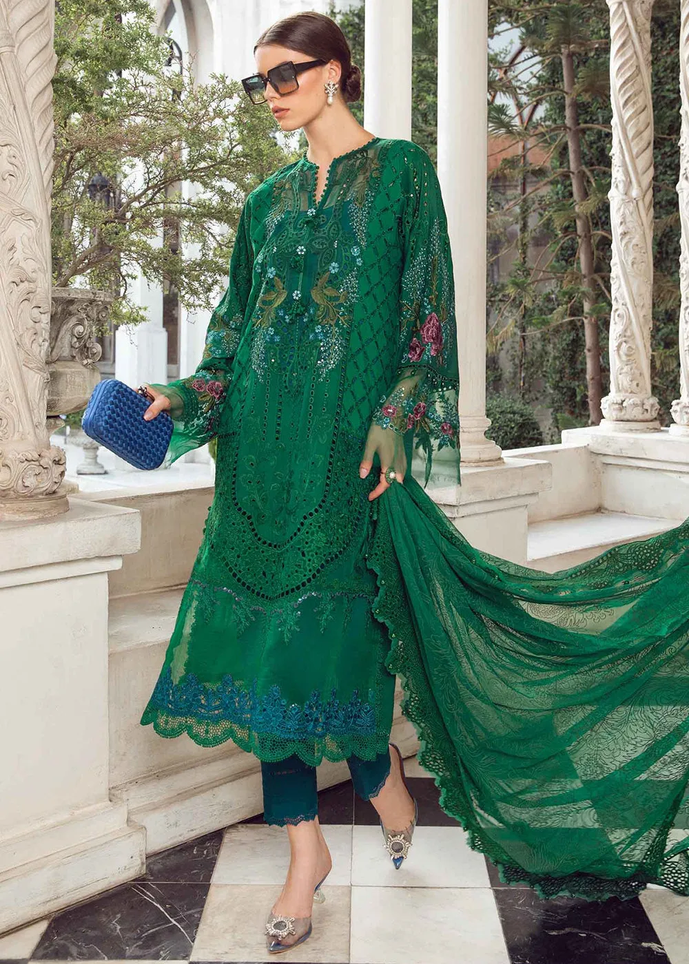 Unstitched Luxury Lawn Eid 2 Edition '24 by Maria B | EL-24-02