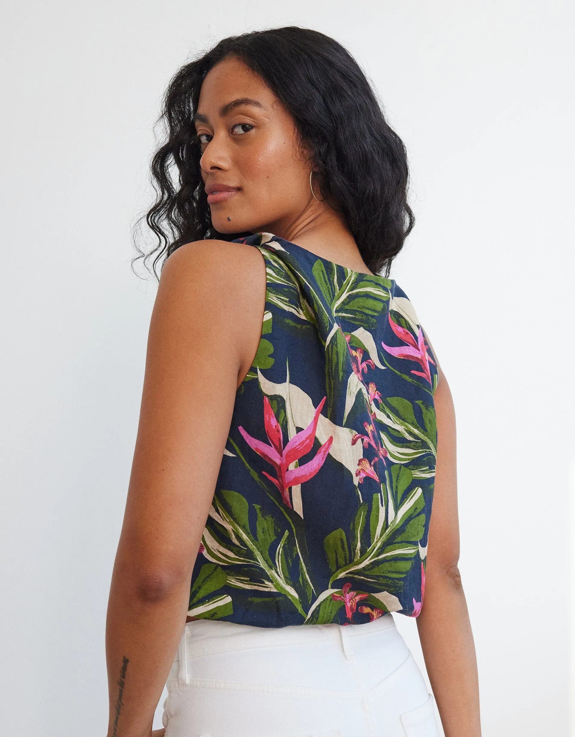 unsubscribed twist shoulder top