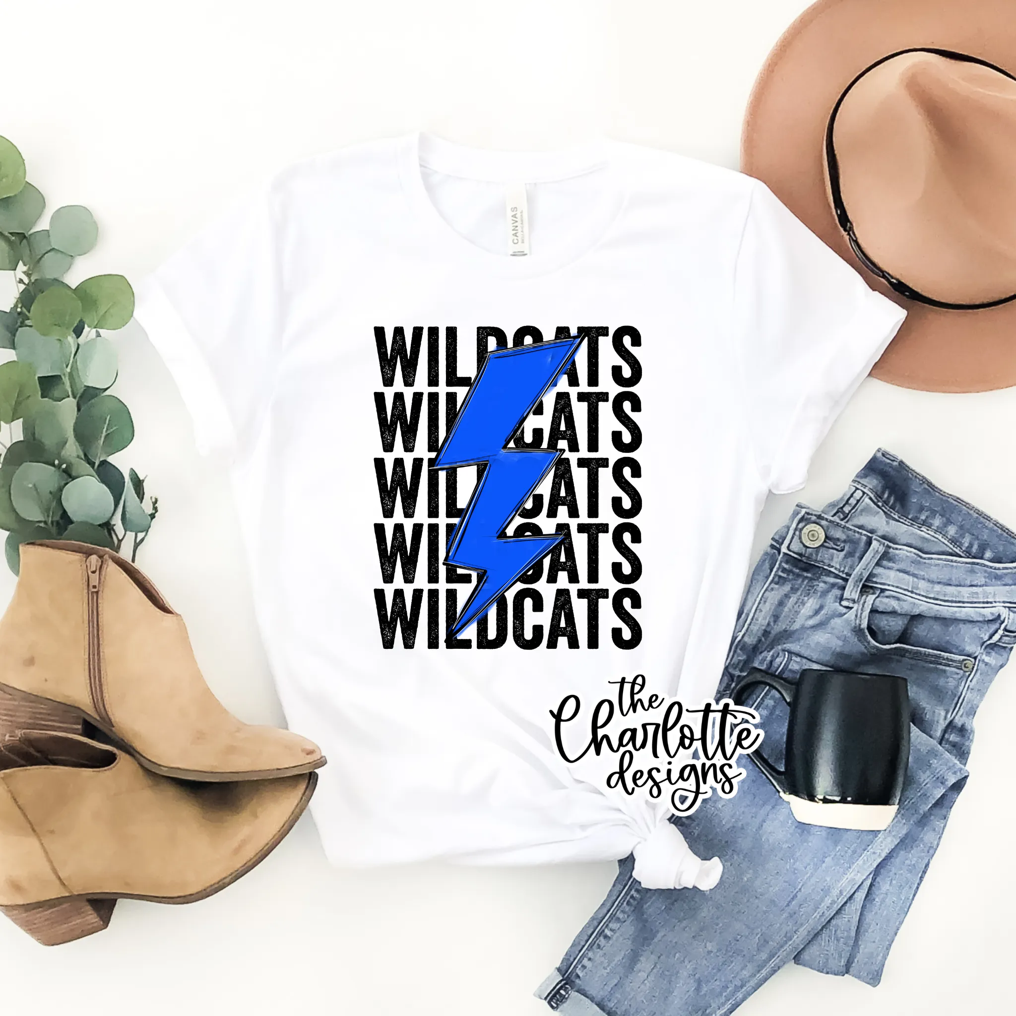 Wildcats Lighning Bolt